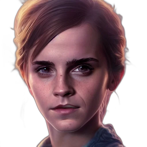 face, jacket, staff, photorealistic transparent PNG cut-out