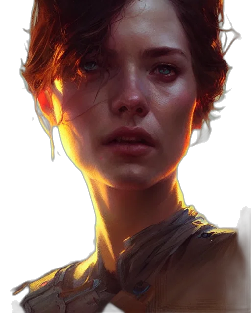 face, robot, crown, concept art transparent PNG cut-out