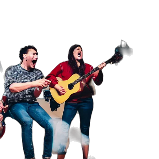 fire, everyone, singing, playing transparent PNG cut-out