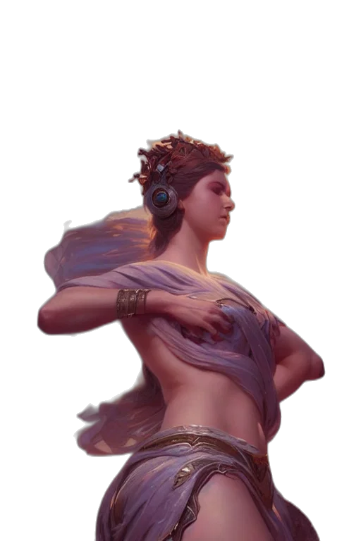 crown, dress, jewelry, staff transparent PNG cut-out