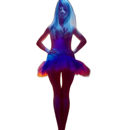 dress, hair, creature, concept art transparent PNG cut-out
