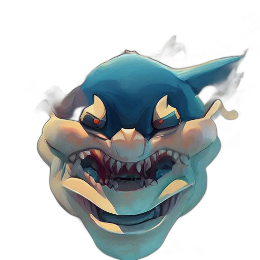 dragon, mask, creature, face transparent PNG cut-out