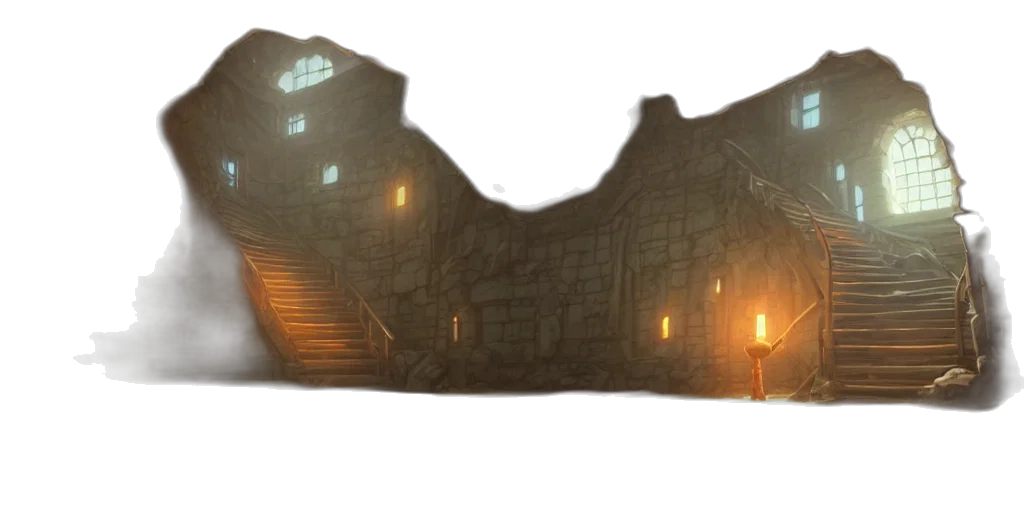 sword, building, weapon, concept art transparent PNG cut-out