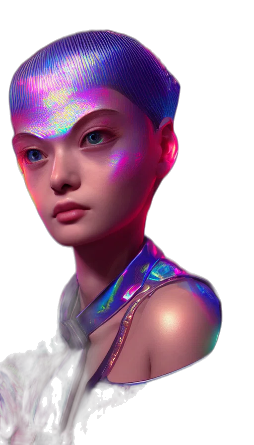 robot, face, jewelry, crown transparent PNG cut-out