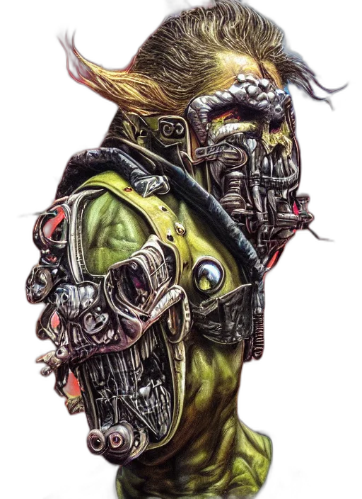 face, mask, staff, creature transparent PNG cut-out