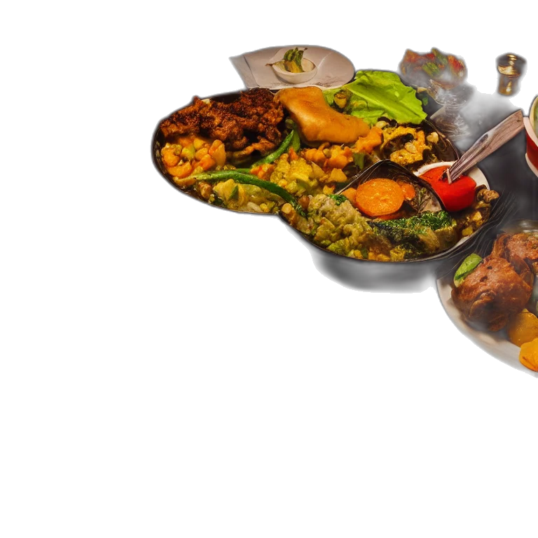food, 3d render, photorealistic, close transparent PNG cut-out