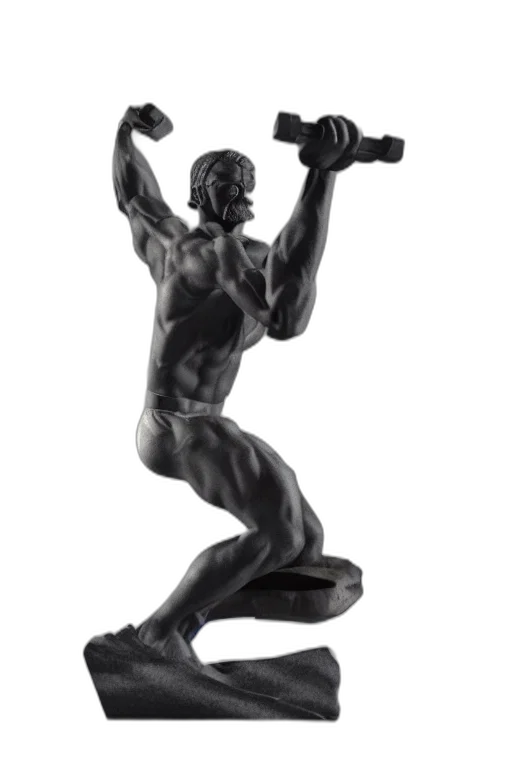 3d render, concept art, photorealistic, statue transparent PNG cut-out