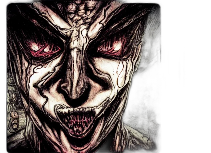 face, mask, comic book art, concept art transparent PNG cut-out