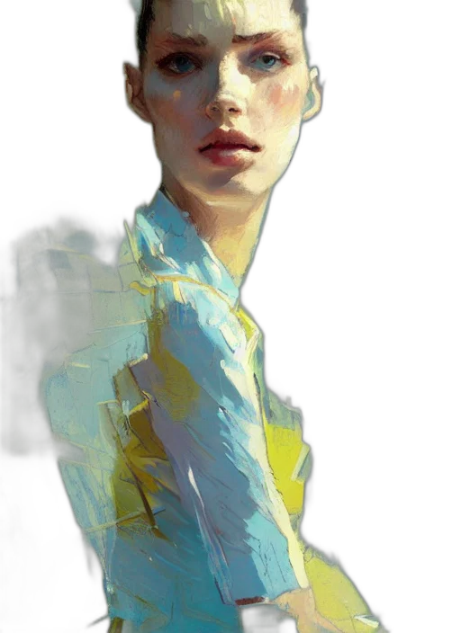 face, dress, jacket, robot transparent PNG cut-out