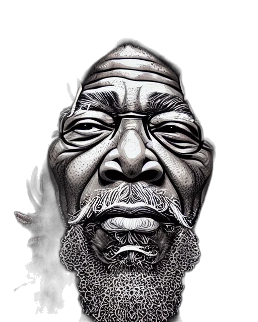 face, mask, staff, crown transparent PNG cut-out