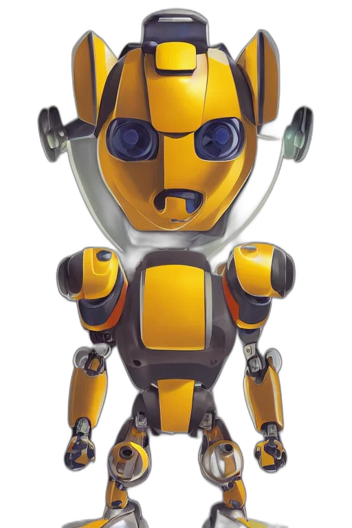 robot, 3d render, concept art, cartoon transparent PNG cut-out