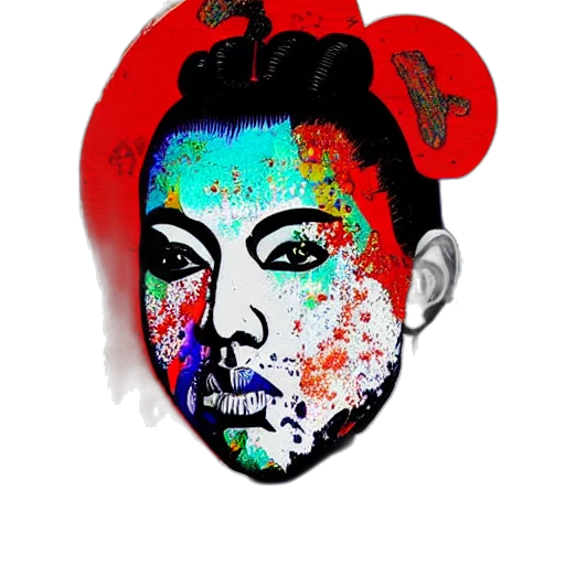 mask, face, cartoon, photorealistic transparent PNG cut-out