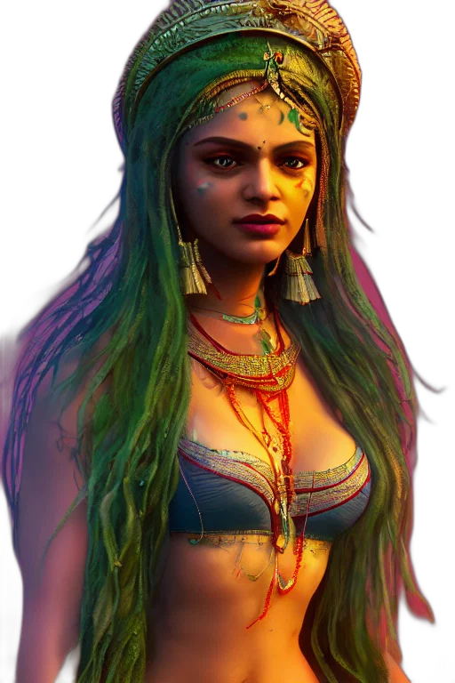 jewelry, face, staff, fantasy art transparent PNG cut-out