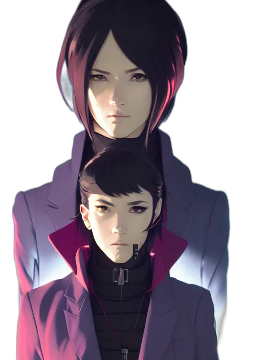 jacket, staff, mask, face transparent PNG cut-out