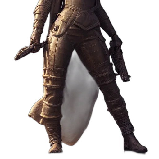 weapon, staff, jacket, mask transparent PNG cut-out