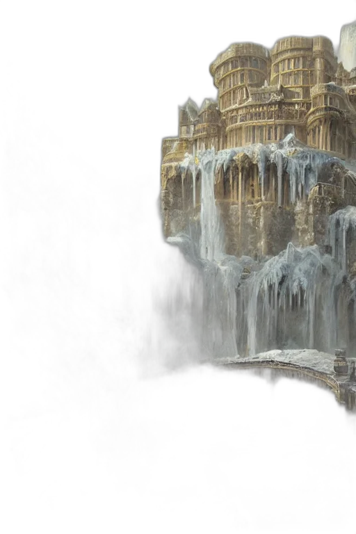 sword, building, concept art, fantasy art transparent PNG cut-out