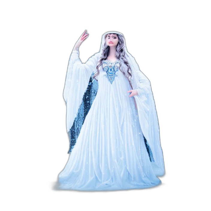 dress, 3d render, concept art, fantasy art transparent PNG cut-out