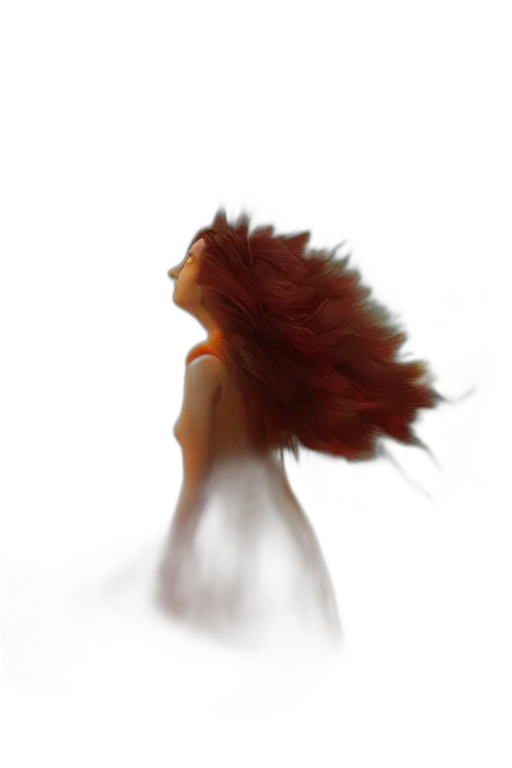 hair, dress, creature, face transparent PNG cut-out