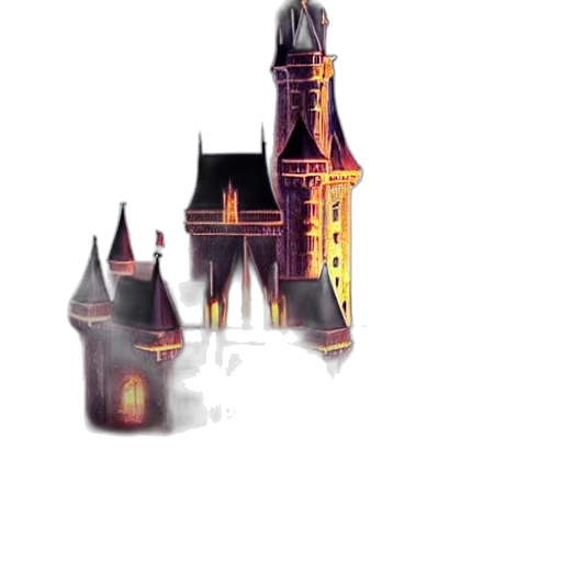 crown, building, concept art, pixel art transparent PNG cut-out