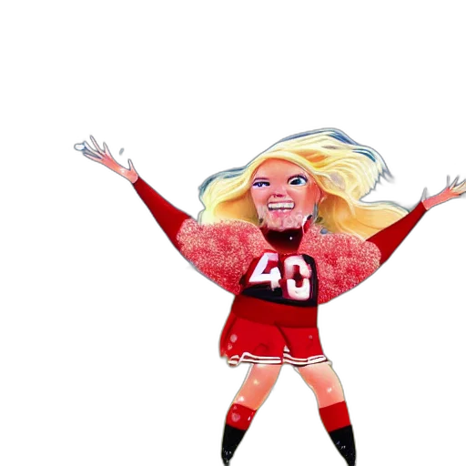 hair, cartoon, 3d render, concept art transparent PNG cut-out