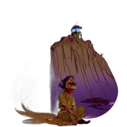 staff, crown, creature, hat transparent PNG cut-out