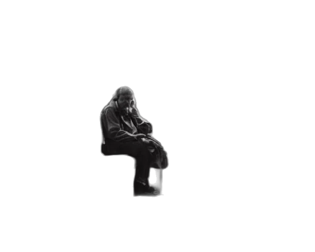 jacket, furniture, face, creature transparent PNG cut-out