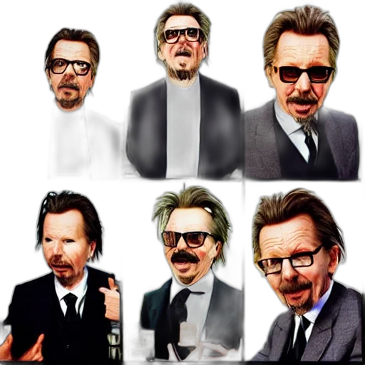 face, comic book art, cartoon, concept art transparent PNG cut-out