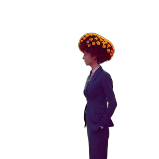 hat, crown, staff, dress transparent PNG cut-out