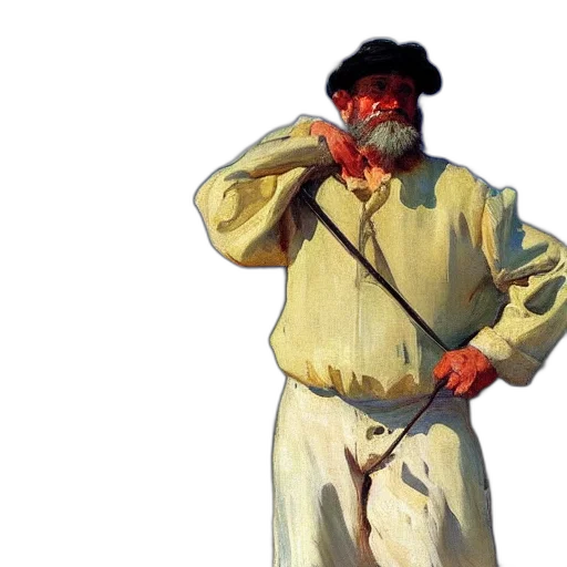 staff, sword, weapon, oil painting transparent PNG cut-out