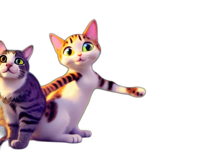 3d render, concept art, photorealistic, cartoon transparent PNG cut-out