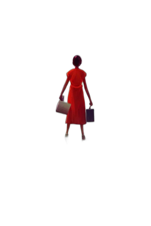 dress, staff, jewelry, concept art transparent PNG cut-out