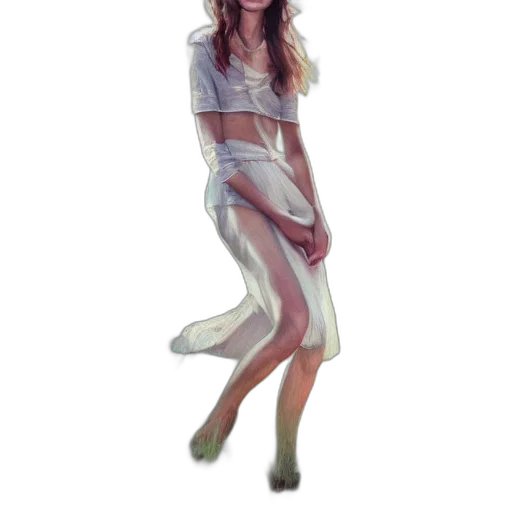 dress, creature, shoes, concept art transparent PNG cut-out