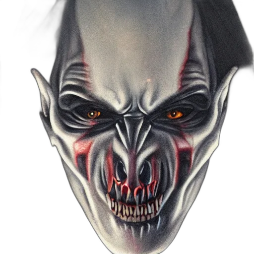 mask, face, creature, photorealistic transparent PNG cut-out