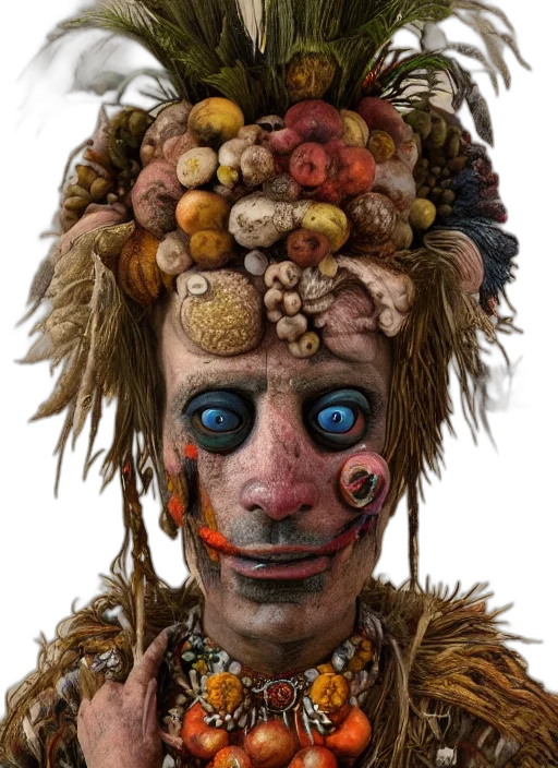 mask, face, creature, staff transparent PNG cut-out