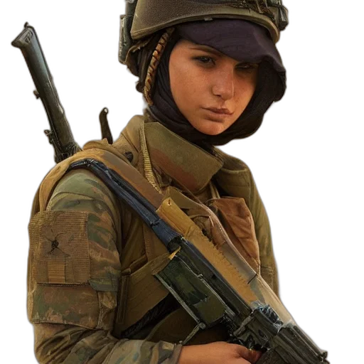 weapon, staff, face, hat transparent PNG cut-out