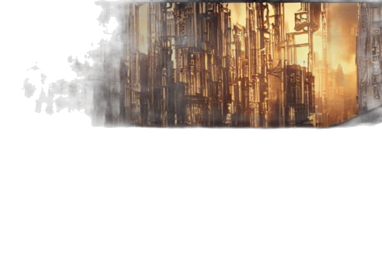 robot, building, weapon, concept art transparent PNG cut-out