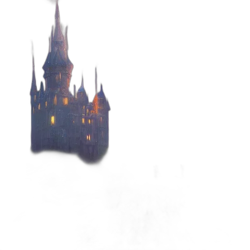 crown, umbrella, building, dragon transparent PNG cut-out