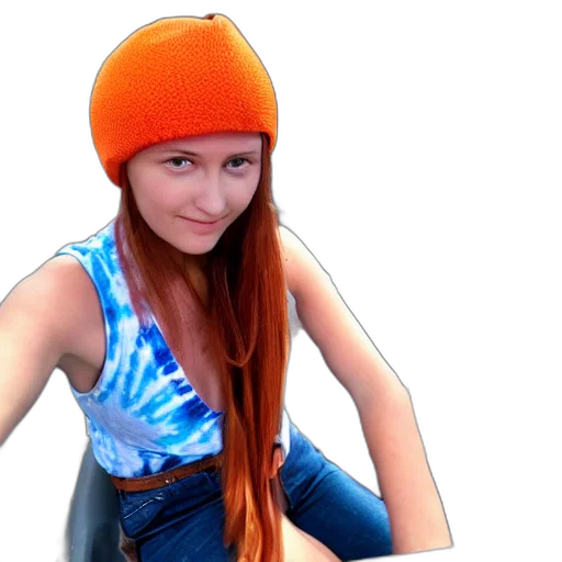 hat, jacket, hair, creature transparent PNG cut-out