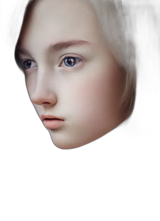 face, mask, robot, hair transparent PNG cut-out
