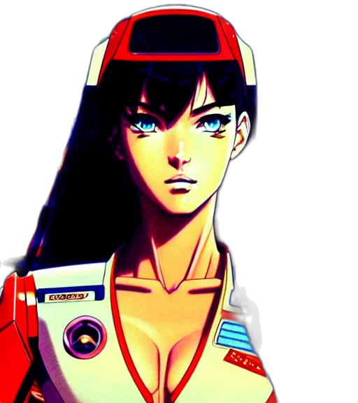 robot, face, jacket, staff transparent PNG cut-out