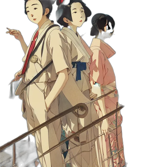 staff, dress, concept art, anime transparent PNG cut-out