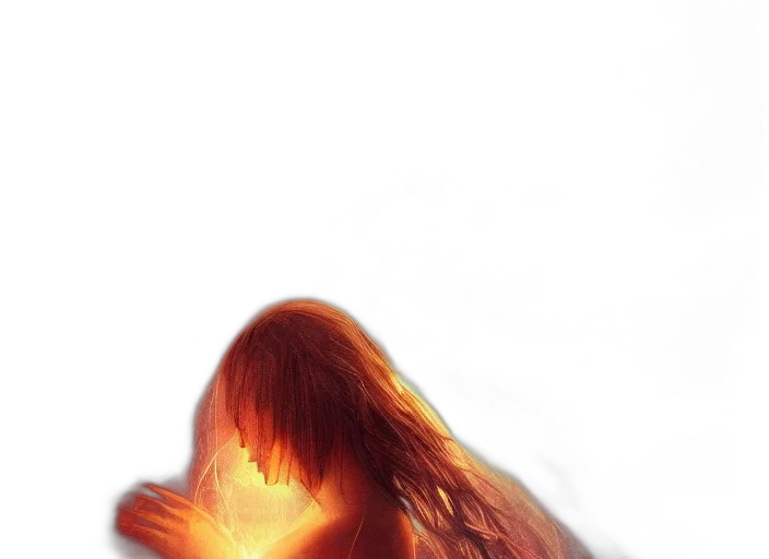 hair, mask, dress, face transparent PNG cut-out
