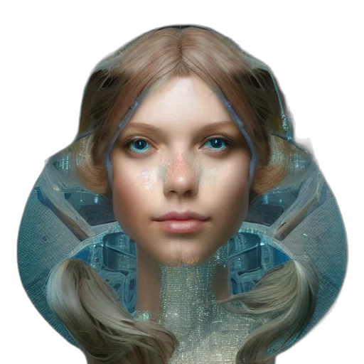 face, mask, hair, crown transparent PNG cut-out