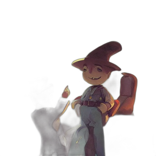 staff, robot, weapon, hat transparent PNG cut-out