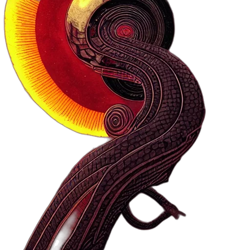 mask, staff, hair, dragon transparent PNG cut-out