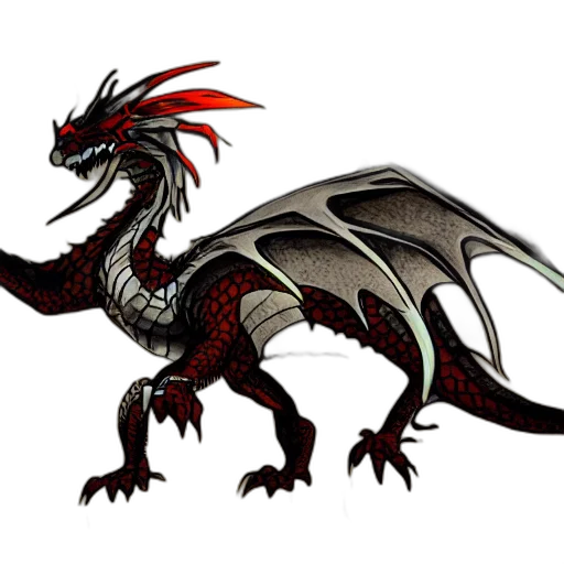 dragon, animal, staff, creature transparent PNG cut-out