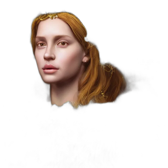 crown, hair, face, jewelry transparent PNG cut-out