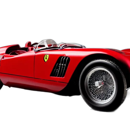 car, photorealistic, 3d render, ferrari transparent PNG cut-out