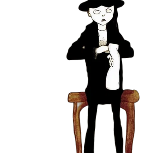 staff, furniture, dress, hat transparent PNG cut-out