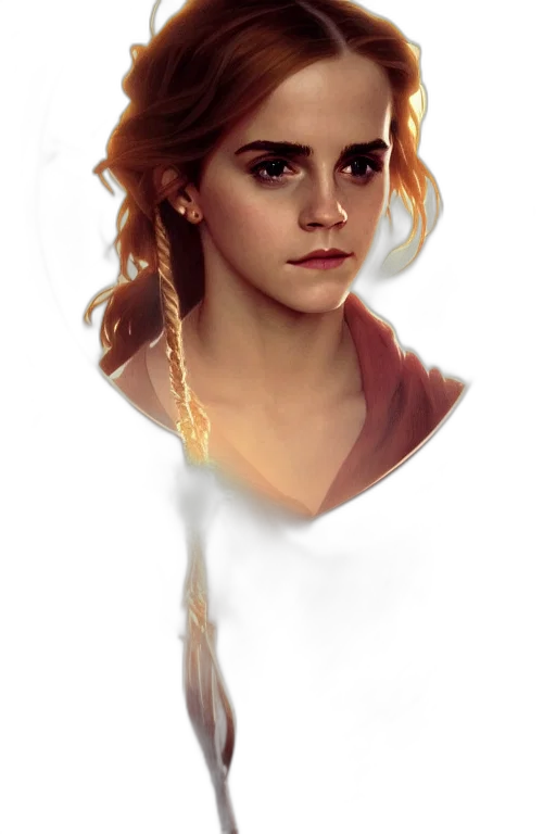 face, crown, dress, staff transparent PNG cut-out